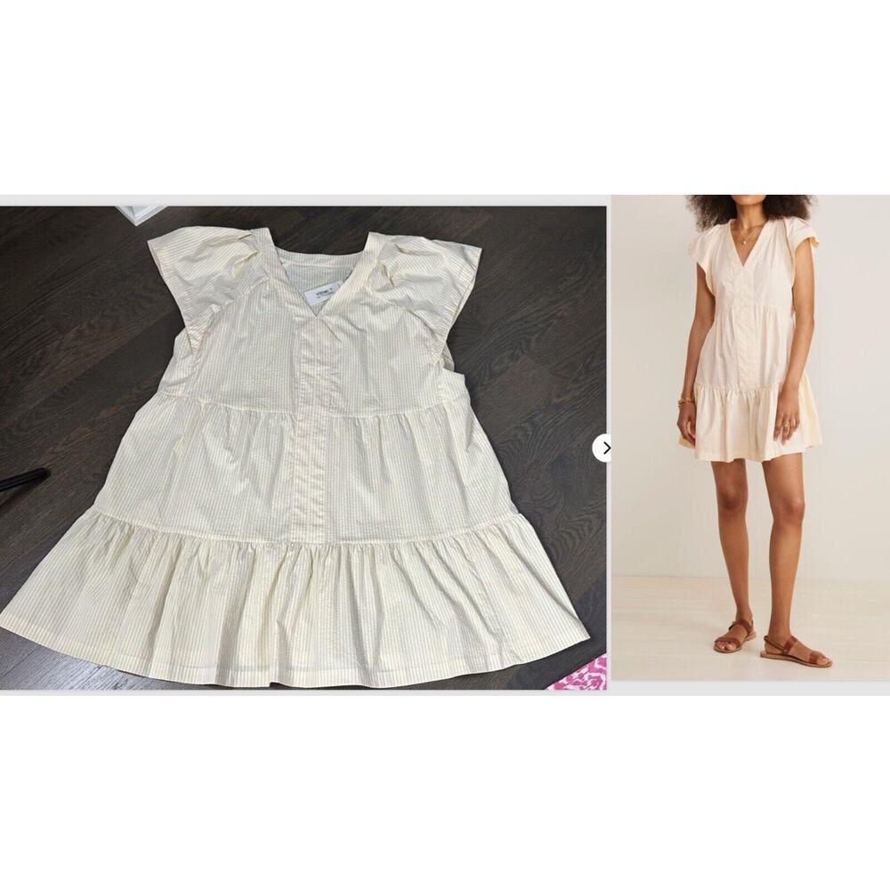 NWT Vineyard Vines Seersucker Cream Mini Dress